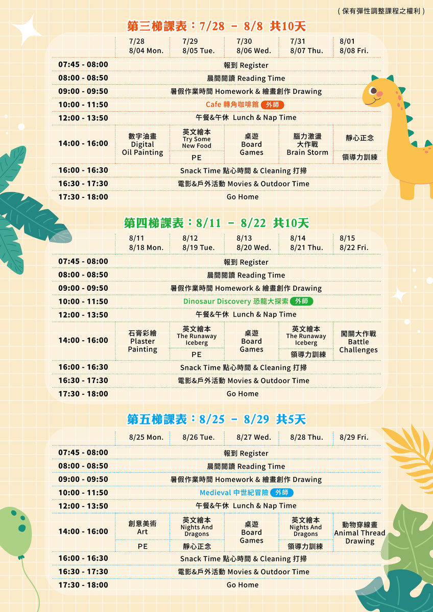 第三梯~第五梯